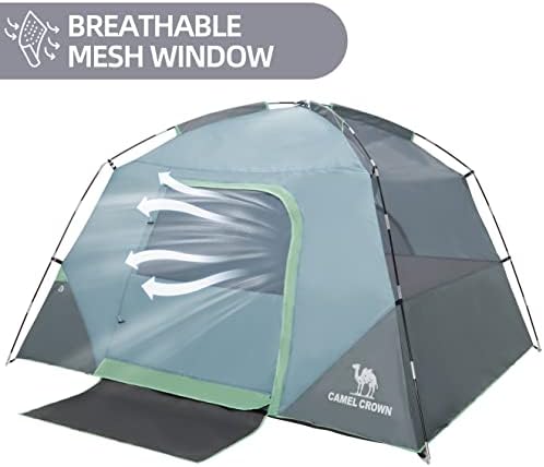 CAMEL CROWN Tents for Camping 4/8 Person Waterproof Quick Setup Folding Outdoor Backpacking Tents 4 People Family Hiking