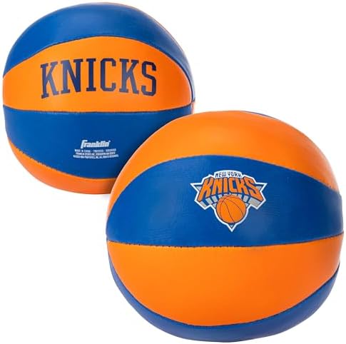 Franklin Sports NBA Toy Basketballs - 2 Pack of Kids Soft Mini Basketballs for Over the Door + Indoor Hoops - NBA Fan Shop Kids Soft Toy Basketballs - (2) Mini Balls Included
