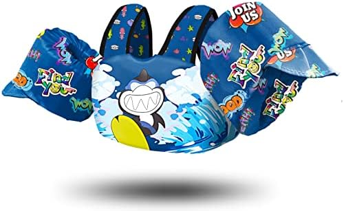 Chriffer Kids Swim Vest Life Jacket for 22-66 Pounds Boys and Girls, Toddler Floaties with Shoulder Harness Arm Wings for 2,3,4,5,6,7 Years Old Baby