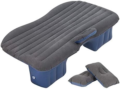 HAITRAL Car Bed - Camping Mattress - Portable Travel,Sleeping, Inflatable Bed for Universal SUV Extended Air Couch with Two Air Pillows - Black