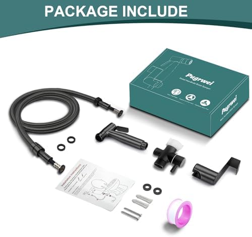 Handheld Bidet Sprayer for Toilet, Premium Stainless Steel Bathroom Bidet Sprayer Set with Anti-Leaking Hose &Water Pressure Control for Feminine Wash, Cloth Diaper for Baby Wash, Wall or Toilet Mount