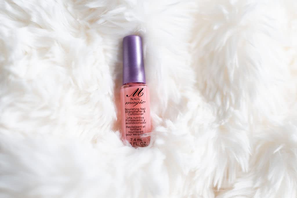 NAIL MAGIC Nourish - Nail Strengthener & Conditioner, Clear Nail Polish with Keratin for Thicker Nails and Nail Growth | Nourish, Strengthen and Hydrate Natural Finger Nails (7.4mL)