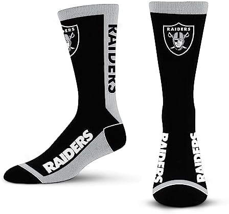 For Bare Feet MVP Crew Sock NFL Large