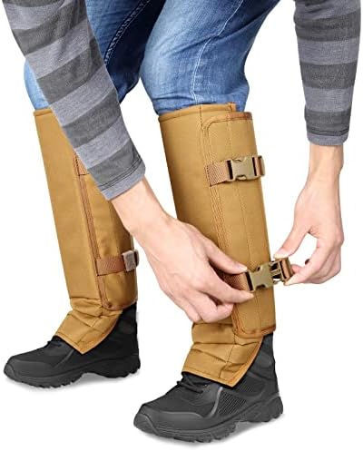 LUCKY CLOVER Snake Gaiters, Waterproof Snake Guards Bite Protection for Lower Legs, Snake Proof Gaiters Fit for Men & Women
