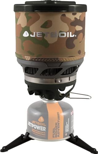 Jetboil MiniMo Camping and Backpacking Stove Cooking System with Adjustable Heat Control