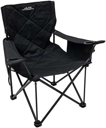 ALPS Mountaineering King Kong Camping Chairs for Adults with Mesh Cup Holders and Pockets, Built Durable and Reliable with Compact Foldable Steel Frame