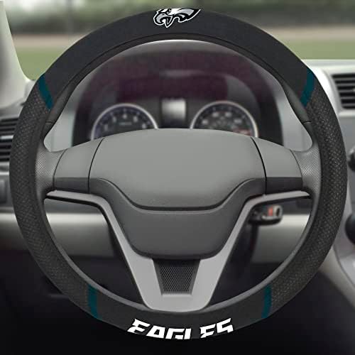 FANMATS NFL Unisex-Adult Embroidered Steering Wheel Cover