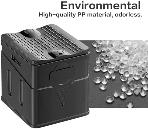 Portable Toilet,Camping Toilet Have Small Foldable Size. It is Compact Portable Toilet for Adults and Children. Suitable for Cars, Hiking, Beaches and Camping, Black