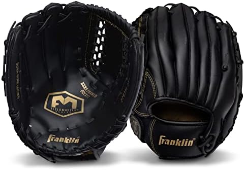 Franklin Sports Baseball + Softball Gloves - Field Master Adult + Youth Baseball + Softball Gloves - Right Hand + Left Hand Gloves - Infield + Outfield Mitts - Multiple Sizes + Colors