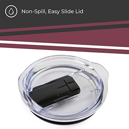 Campus Colors NCAA Stainless Steel Tumbler perfect for Gameday - 18 oz - Double Walled - Keeps Drinks Perfectly Insulated (Florida State Seminoles - Maroon)