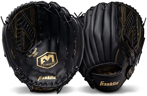 Franklin Sports Baseball + Softball Gloves - Field Master Adult + Youth Baseball + Softball Gloves - Right Hand + Left Hand Gloves - Infield + Outfield Mitts - Multiple Sizes + Colors