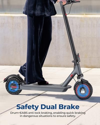 VOLPAM Electric Scooter, 350W/500W, 8.5"/10" Tires, 12/21/28 Miles Range, 16/19/22Mph, Folding E-Scooter with Dual Braking