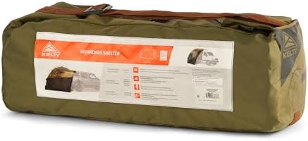 Kelty Highroads Overlanding Shelter - Universal Mount Car Camping Tent with Large Zippered Entry, Aluminum Frame, Adjustable Walls and Windows, UV Protection, Rainproof, Stuff Duffel Included, 2024