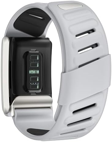 Comfort Durable Silicone Wristband Compatible with WHOOP 4.0 Band, Soft Silicone Sports Loop Strap for Men & Women, with U Shapped Connector