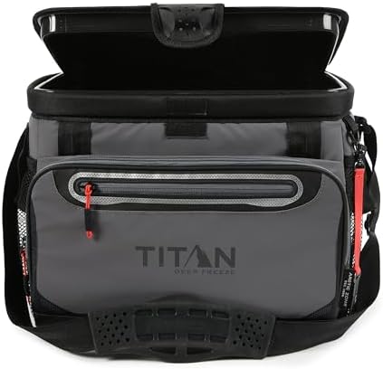 Titan Deep Freeze Cooler Zipperless Hardbody Cooler - Deep Freeze Insulation, HardBody Liner, and SmartShelf