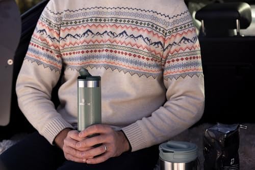 Stanley AeroLight Transit Bottle 16 oz | Locking Drink Through Lid | Leak Resistant Water Bottle or Coffee Travel Mug | Lightweight Insulated Stainless Steel | BPA-Free | Rose Quartz