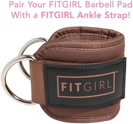 FITGIRL - Squat Pad and Hip Thrust Pad for Leg Day, Barbell Pad Stays in Place Secure, Thick Cushion for Comfortable Squats Lunges Glute Bridges, Olympic Bar and Smith Machine