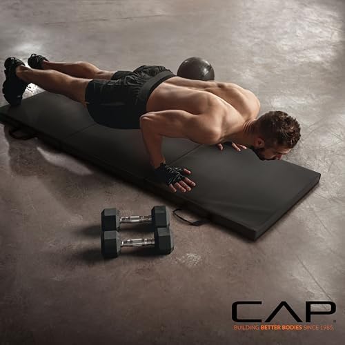 CAP Barbell All Purpose Folding Anti Tear Exercise Training Aerobic Fitness Gym & Gymnastics Balance Mat | Multiple colors