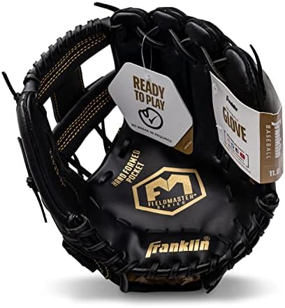 Franklin Sports Baseball + Softball Gloves - Field Master Adult + Youth Baseball + Softball Gloves - Right Hand + Left Hand Gloves - Infield + Outfield Mitts - Multiple Sizes + Colors