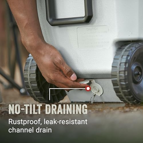 Coleman Marine Cooler with Fully Insulated UV Guard Lid & Body, Keeps Ice for 3+ Days, Great for Boating & Fishing, 52qt/100qt Wheeled/120qt Options