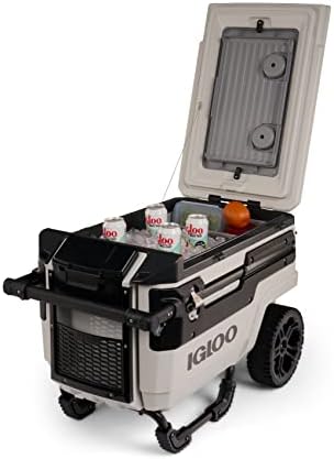 Igloo Trailmate Journey 70Qt Wheeled Cooler, Insulated Hard Shell Ice Chest