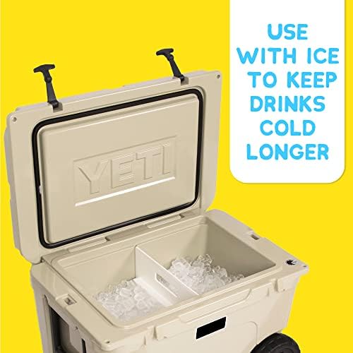 Ice Pack Divider for YETI Tundra Coolers - Multiple Sizes to Fit The YETI Haul, 35, 45, 65 - YETI Cooler Accessories - Freezable Cooler Divider - YETI Accessories