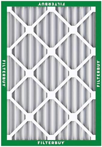 Filterbuy 20x24x2 Air Filter MERV 8 Dust Defense (4-Pack), Pleated HVAC AC Furnace Air Filters Replacement (Actual Size: 19.38 x 23.38 x 1.75 Inches)