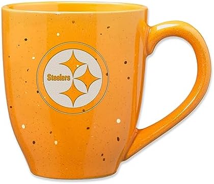 Rico Industries NFL Football 16 oz Team Color Laser Engraved Speckled Ceramic Coffee Mug