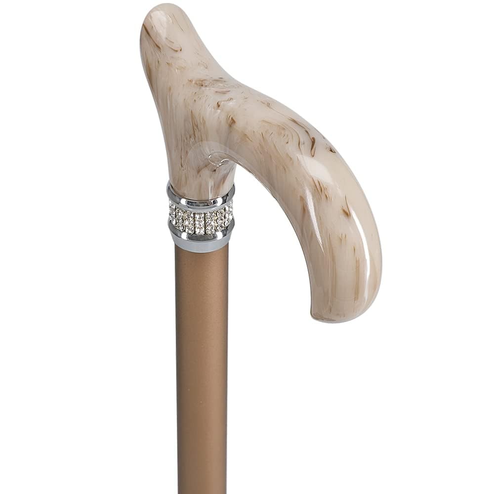 Pearlz Designer Adjustable Cane (Champagne)