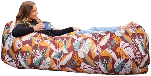 WEKAPO Inflatable Lounger Air Sofa Hammock-Portable,Water Proof& Anti-Air Leaking Design-Ideal Couch for Backyard Beach Traveling Camping Picnics & Music Festivals