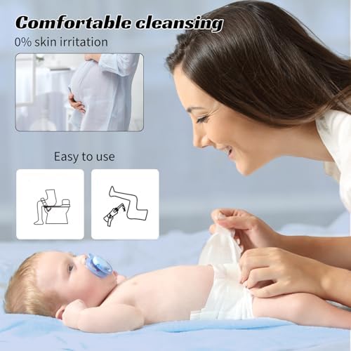Portable Bidet for Travel, VITCOCO Rechargeable Electric Travel Bidet Sprayer with Adaptor, Waterproof High Pressure Handheld Bidet for Women Men Baby Cleaning