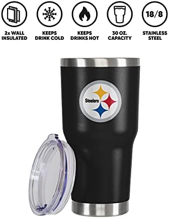 FOCO NFL unisex NFL Team Logo 30oz Insulated Stainless Steel Travel Mug Tumbler