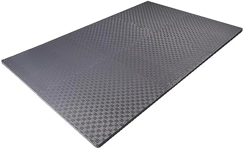 BalanceFrom Puzzle Exercise Mat with EVA Foam Interlocking Tiles for MMA, Exercise, Gymnastics and Home Gym Protective Flooring, Multiple Sizes and Colors