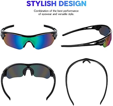 BEACOOL Polarized Sports Sunglasses for Men Women Youth Baseball Cycling Running Driving Fishing Golf Motorcycle TAC Glasses