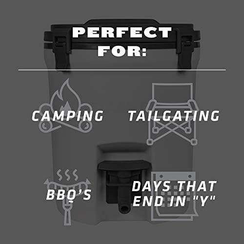 STANLEY Adventure 2 Gallon Fast Flow Water Jug, Ice Water Dispenser, Insulated Beverage Cooler with Easy Pour Spigot and Latched Foam Lid