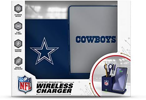 SOAR NFL Unisex Wireless Charging Stand and Desktop Organizer