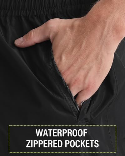 iCreek Men's Waterproof Rain Pants Lightweight Packable Windproof Outdoor Over Pants for Hiking Fishing Golf