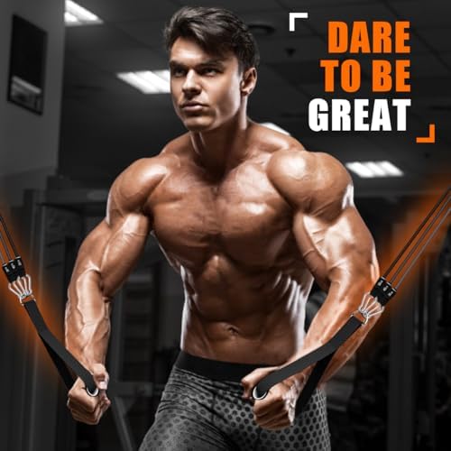 WHATAFIT Resistance Bands, Exercise Bands,Resistance Bands for Working Out, Work Out Bands with Handles for Men and Women Fitness, Strength Training Home Gym Equipment