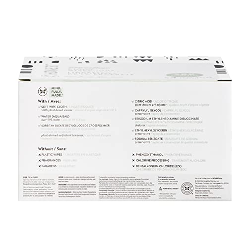 The Honest Company Clean Conscious Multi-Use Wipes | Hypoallergenic + Unscented for Sensitive Skin | Over 99% Water, Compostable, Plant Based, Baby Wipes | Rose Blossom, 288 Count