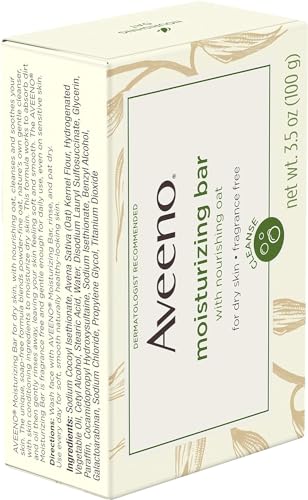 AVEENO Naturals Moisturizing Bar for Dry Skin 3.50 oz (Pack of 12) - Packaging May Vary