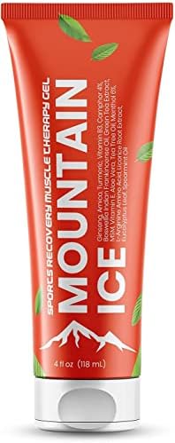Mountain Ice Muscle Pain Relief Gel for Back & Neck Pain, Sprains, Soreness, Reduce Inflammation Fast, Made with Natural Ingredients,Made in The USA (1)