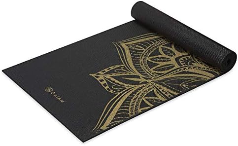 Gaiam Yoga Mat - Premium 6mm Print Extra Thick Non Slip Exercise & Fitness Mat for All Types of Yoga, Pilates & Floor Workouts (68"L x 24"W x 6mm Thick)
