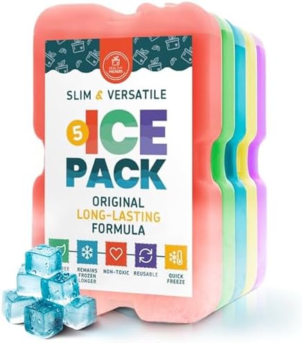Healthy Packers Cool Pack, Slim Long-Lasting Ice Packs - Great for Coolers or Lunch Box