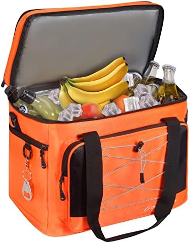 Maelstrom Soft Cooler Bag,Collapsible Soft Sided Cooler,24/30/60/75 Cans Beach Cooler,Ice Chest,Large Leakproof Camping Cooler,Portable Travel Cooler for Grocery Shopping,Camping,Road Trips