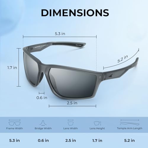 KastKing Osage Polarized Sport Sunglasses for Men and Women, Ideal for Driving Fishing Cycling Running, UV Protection