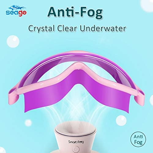 Seago Swim Goggles 2 Pack Anti-Fog Anti-UV Wide View Swimming Goggles for Kids 3-15