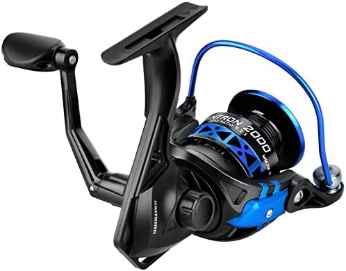 KastKing Centron & Centron Lite Spinning Reels, Freshwater and Saltwater Spinning Fishing Reel, Up to 17.5Lbs Max Drag, 5.2:1 Gear Ratio, Ultra Smooth Powerful, CNC Aluminum Spool, 9+1 BB Light Weight