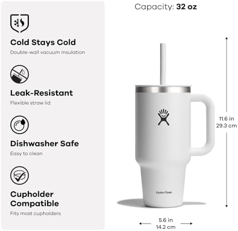 Hydro Flask 32 Oz All Around Travel Tumbler Stainless Steel Lime