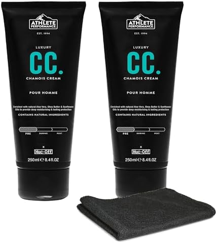 Muc-Off Luxury Chamois Cream Cycling | Anti-Chafing, Moisturizing Formula | Long-Lasting Comfort & Protection | Ideal for Cyclists, Triathletes, and Runners
