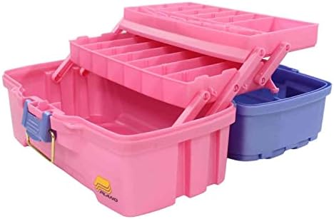 Plano 2-Tray Tackle Box with Dual Top Access, Periwinkle/Pink, One Size (620292)